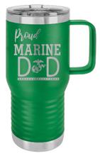 Load image into Gallery viewer, Proud Marine Dad Laser Engraved Mug (Etched)
