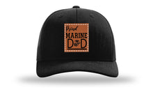 Load image into Gallery viewer, Proud Marine Dad Leather Patch Richardson 112 Hat
