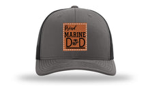Load image into Gallery viewer, Proud Marine Dad Leather Patch Richardson 112 Hat
