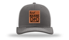 Load image into Gallery viewer, Proud Marine Dad Leather Patch Richardson 112 Hat
