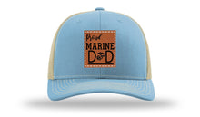 Load image into Gallery viewer, Proud Marine Dad Leather Patch Richardson 112 Hat
