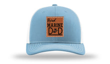 Load image into Gallery viewer, Proud Marine Dad Leather Patch Richardson 112 Hat

