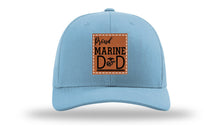 Load image into Gallery viewer, Proud Marine Dad Leather Patch Richardson 112 Hat
