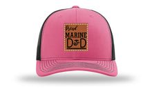 Load image into Gallery viewer, Proud Marine Dad Leather Patch Richardson 112 Hat
