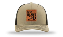 Load image into Gallery viewer, Proud Marine Dad Leather Patch Richardson 112 Hat
