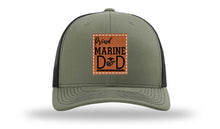 Load image into Gallery viewer, Proud Marine Dad Leather Patch Richardson 112 Hat
