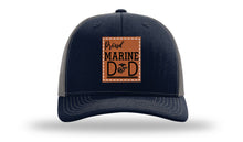 Load image into Gallery viewer, Proud Marine Dad Leather Patch Richardson 112 Hat
