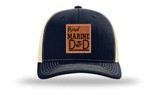 Load image into Gallery viewer, Proud Marine Dad Leather Patch Richardson 112 Hat
