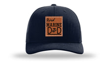Load image into Gallery viewer, Proud Marine Dad Leather Patch Richardson 112 Hat
