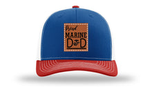 Load image into Gallery viewer, Proud Marine Dad Leather Patch Richardson 112 Hat
