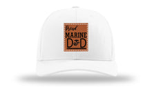 Load image into Gallery viewer, Proud Marine Dad Leather Patch Richardson 112 Hat
