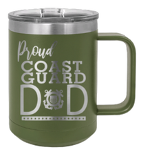 Load image into Gallery viewer, Proud Coast Guard Dad Laser Engraved Mug (Etched)
