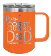 Load image into Gallery viewer, Proud Coast Guard Dad Laser Engraved Mug (Etched)
