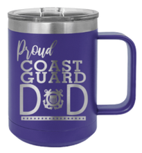 Load image into Gallery viewer, Proud Coast Guard Dad Laser Engraved Mug (Etched)
