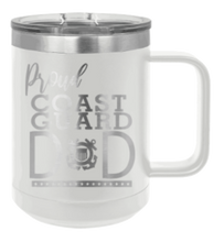 Load image into Gallery viewer, Proud Coast Guard Dad Laser Engraved Mug (Etched)
