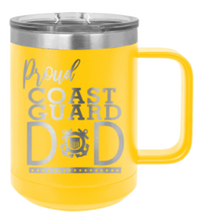 Load image into Gallery viewer, Proud Coast Guard Dad Laser Engraved Mug (Etched)
