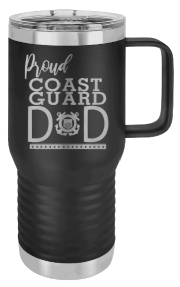 Proud Coast Guard Dad Laser Engraved Mug (Etched)