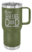 Load image into Gallery viewer, Proud Coast Guard Dad Laser Engraved Mug (Etched)
