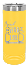 Load image into Gallery viewer, Proud Coast Guard Dad Laser Engraved Skinny Tumbler (Etched)
