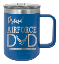 Load image into Gallery viewer, Proud Air Force Dad Laser Engraved Mug (Etched)
