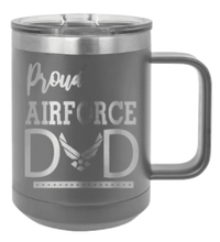 Load image into Gallery viewer, Proud Air Force Dad Laser Engraved Mug (Etched)
