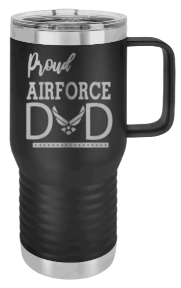Proud Air Force Dad Laser Engraved Mug (Etched)