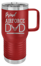 Load image into Gallery viewer, Proud Air Force Dad Laser Engraved Mug (Etched)
