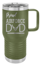 Load image into Gallery viewer, Proud Air Force Dad Laser Engraved Mug (Etched)
