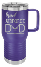 Load image into Gallery viewer, Proud Air Force Dad Laser Engraved Mug (Etched)
