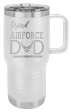 Load image into Gallery viewer, Proud Air Force Dad Laser Engraved Mug (Etched)
