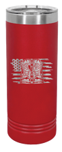 Load image into Gallery viewer, Combat Boots Flag Laser Engraved Skinny Tumbler (Etched)
