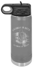 Load image into Gallery viewer, Veteran By Choice Laser Engraved Water Bottle (Etched)
