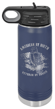 Load image into Gallery viewer, Veteran By Choice Laser Engraved Water Bottle (Etched)
