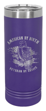 Load image into Gallery viewer, Veteran By Choice Laser Engraved Skinny Tumbler (Etched)
