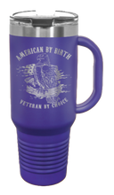 Load image into Gallery viewer, Veteran By Choice 40oz Handle Mug Laser Engraved
