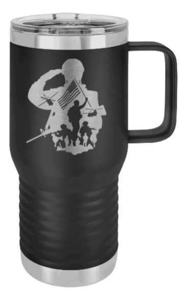 Soldier Laser Engraved Mug (Etched)