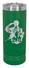 Load image into Gallery viewer, Soldier Laser Engraved Skinny Tumbler (Etched)
