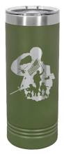 Load image into Gallery viewer, Soldier Laser Engraved Skinny Tumbler (Etched)
