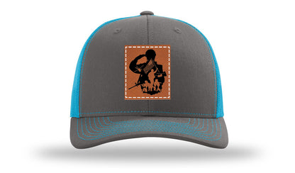 Charcoal / Neon Blue