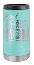 Load image into Gallery viewer, Proud Coast Guard Mom Laser Engraved Slim Can Insulated Koosie
