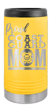 Load image into Gallery viewer, Proud Coast Guard Mom Laser Engraved Slim Can Insulated Koosie
