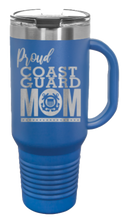 Load image into Gallery viewer, Proud Coast Guard Mom 40oz Handle Mug Laser Engraved
