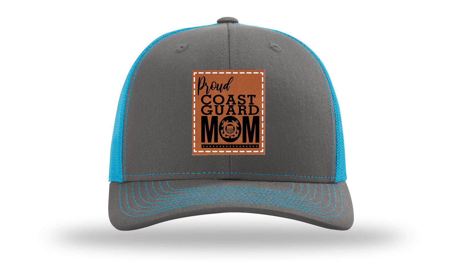 Charcoal / Neon Blue