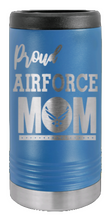 Load image into Gallery viewer, Proud Air Force Mom Laser Engraved Slim Can Insulated Koosie
