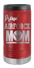 Load image into Gallery viewer, Proud Air Force Mom Laser Engraved Slim Can Insulated Koosie
