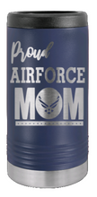 Load image into Gallery viewer, Proud Air Force Mom Laser Engraved Slim Can Insulated Koosie
