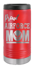 Load image into Gallery viewer, Proud Air Force Mom Laser Engraved Slim Can Insulated Koosie
