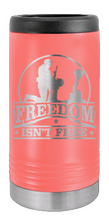 Load image into Gallery viewer, Freedom Isn&#39;t Free Laser Engraved Slim Can Insulated Koosie
