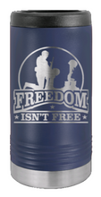 Load image into Gallery viewer, Freedom Isn&#39;t Free Laser Engraved Slim Can Insulated Koosie
