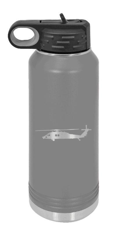 Blackhawk - 32oz Water Bottle Laser Engraved- Dark Grey